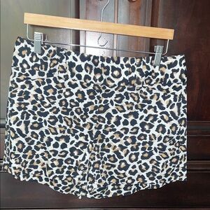 WHBM Leopard Print Shorts